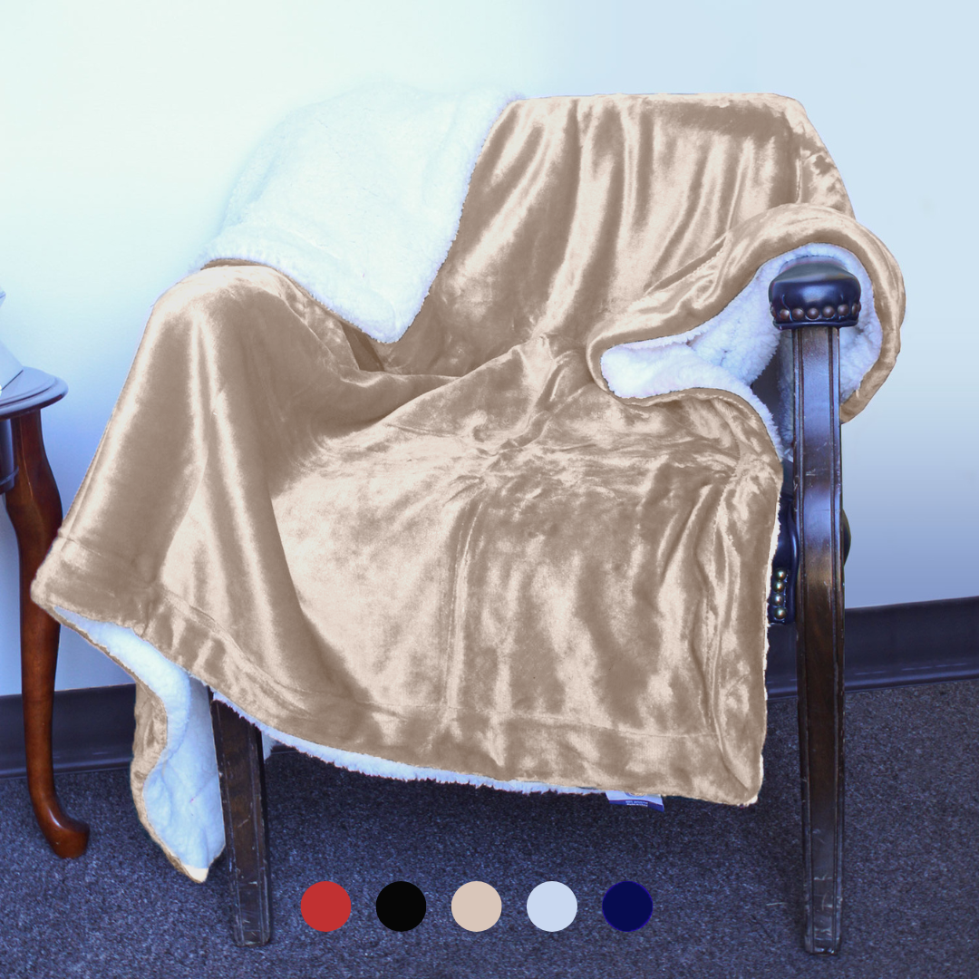 Luxury Sherpa Throw – Plush Holiday Blanket for Winter Gifts