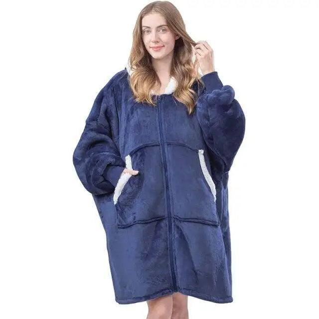 Elegant Large Sweatshirts Woman Oversized Hoodie Winter Blanket With Sleeves Fleece Warm Giant Blanket Hoodies Women Sweatshirts  Long Blanket with Sleeves for Winter Hooded Sweatshirt for Women and Men Pullover