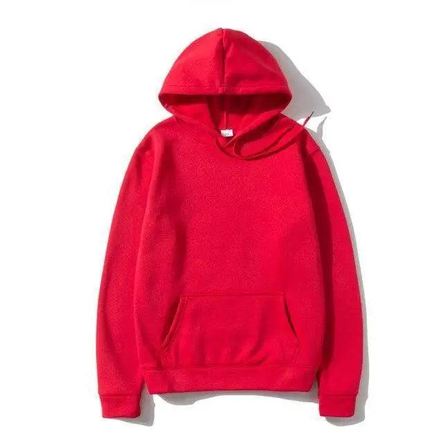 Men Woman Hoodies Sweatshirts Fashion Solid Color Red Black Gray Pink Hooded Women's Hoodie Fleece Sweatshirt Winter Sports Casual Loose Sweatshirt